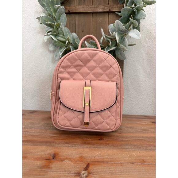 LA TERRE FASHION Handbags - La Terre pink mini backpack purse